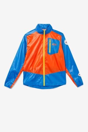 FILA Pinnacle Jackets Orange / Blue / Lemon,Mens Clothing | CA.LOTXQF964